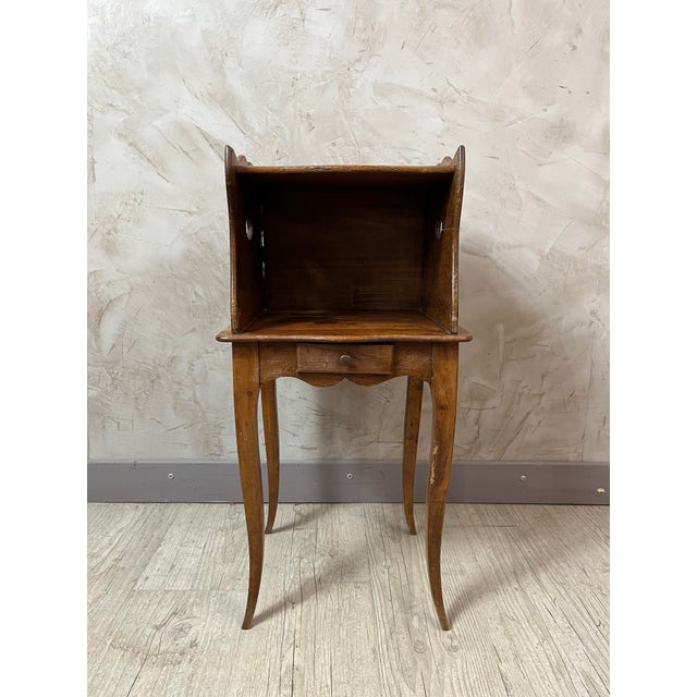 Small Louis XV Wooden Bedside Table, 1950s For Sale - Image 13 of 13