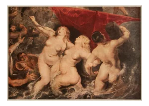 1944 Rubens "The Three Sirenes", First Edition Parisian Photogravure