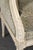 Pair Creme Distressed Painted French Louis XVI Bergere Chairs For Sale - Image 10 of 11
