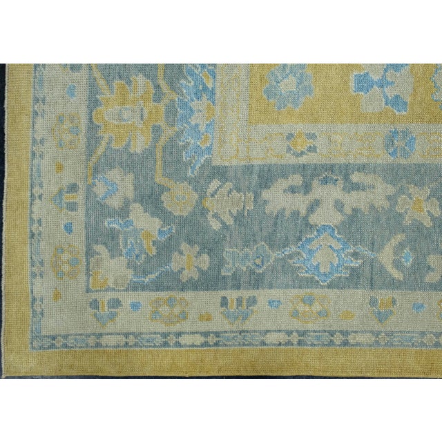 Turkish Oushak Rug 11'9" x 14'9" #18589 For Sale - Image 4 of 8