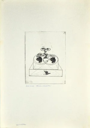 Danilo Bergamo, Roses, Original Etching on Cardboard, 1970s, Etching
