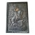 Vintage Greek Orthodox 950 Fine Silver Riza Icon of St. George For Sale