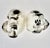 Ceramic Staffordshire Flower Basket Spaniel Dogs, Pair, Black and White England 19th Century For Sale - Image 7 of 17