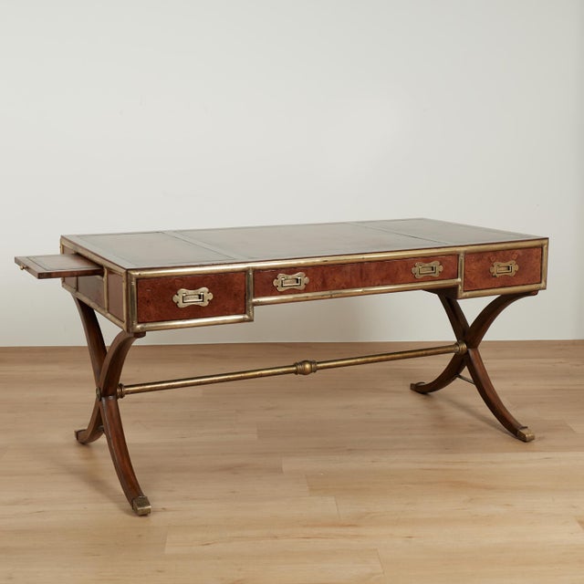 Vintage Leather Top Desk From the Hemmingway Collection by Thomasville For Sale - Image 4 of 18