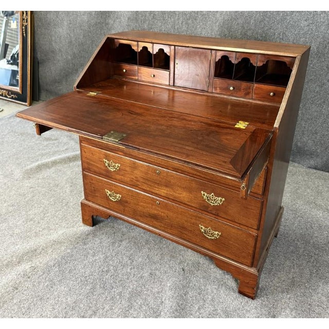 18th Century 18th Century Mahogany Secretary Desk For Sale - Image 5 of 16