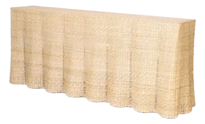 Long Wicker Drapery Ghost Console