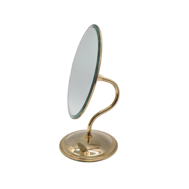 Vintage Table Mirror with Beveled Glass and Adjustable Stand, 1970s For Sale - Image 10 of 10