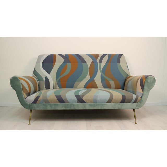 Textile Vintage Sofa by Gigi Radice, 1950 For Sale - Image 7 of 7
