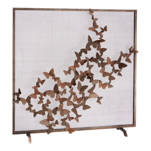 Tobacco Butterfly Fire Screen Fireplace Screen Iron