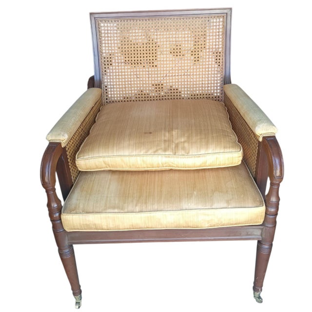 Wood 1940s Sophistication Reimagined: Theodore Alexander Althorp Living History Style Armchairs For Sale - Image 7 of 12