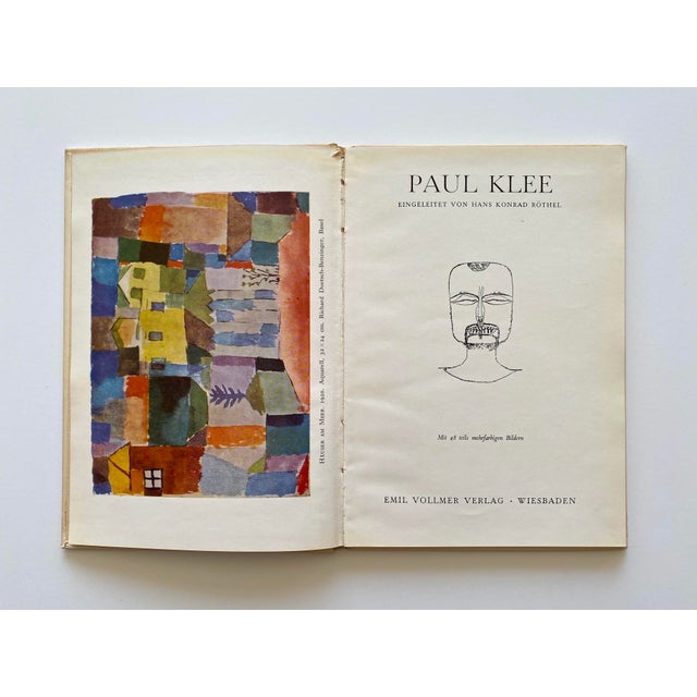 This Paul Klee very rare vintage 1955 first edition lithograph print hardcover Mid Century Modernist German art book is a...