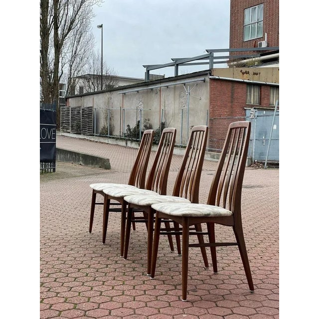 Eva Chairs in Dark Stained Oak by Niels Koefoed for Hornslet, 1960s, Set of 4 For Sale - Image 11 of 11