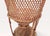 Vintage Rattan Junior Emmanuelle Wicker Peacock Throne Chair, 1960s For Sale - Image 9 of 13