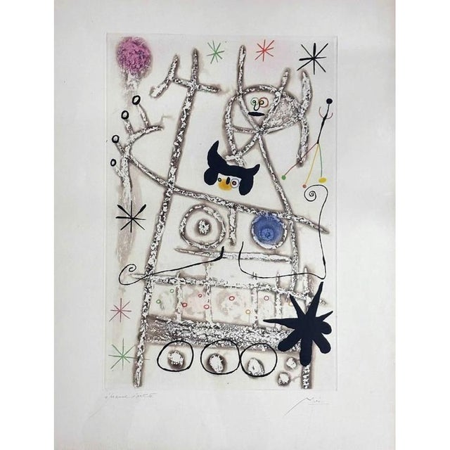 Modern Joan Miró, Les Forestiers Bistre, Lithograph For Sale - Image 3 of 3