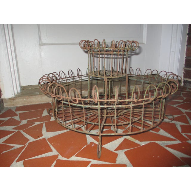 French Victorian 19th Century Wire Garden Planter For Sale - Image 4 of 5