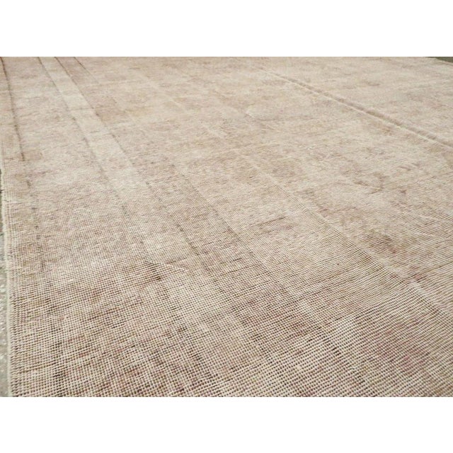 Late 20th Century Distressed Style Late 20th Century Handmade East Turkestan Room Size Carpet For Sale - Image 5 of 10