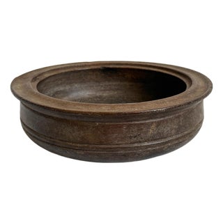 Antique Carved Wood Rustic Bowl Mali For Sale