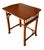 Boho Chic Vintage Rattan Side Table | Coastal Palm Beach Style Accent Table For Sale - Image 3 of 4