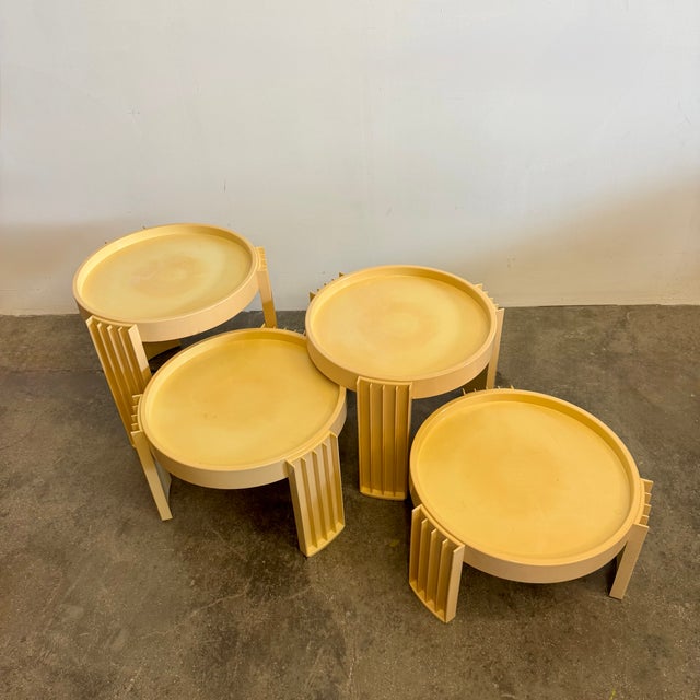 Marema Nesting Tables by Gianfranco Frattini for Cassina, 1967, Set of 4 For Sale - Image 10 of 11