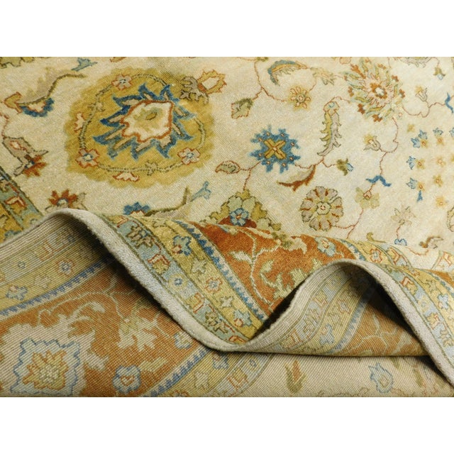 Handmade Indo Persian Rug. 8'x 9'9" For Sale - Image 16 of 18