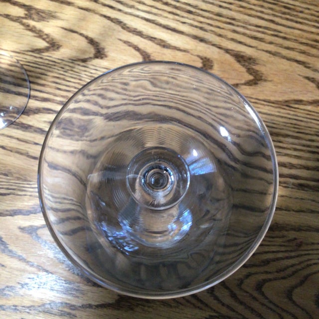 Vintage Bohemia Optic Angela Crystal-Crystalex Water Goblet-Set of 6 For Sale - Image 10 of 13