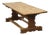 Antique Rustic Farmhouse Refectory Coffee Table in Solid Oak For Sale