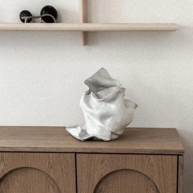 Big Sculptural Vase by Alexandra Madirazza Dimensions: ⌀ 30 x H 40 cm (These are approximate measurements) Materials:...