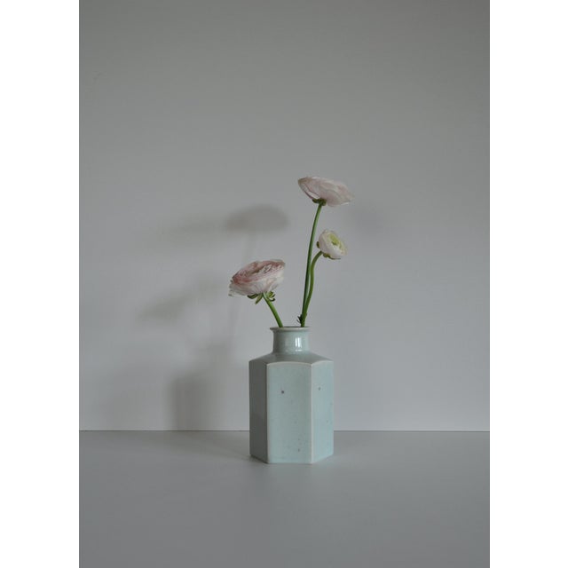 Mint Green Celadon Glazed Vase from Eslau, Denmark, 1950s-1960s For Sale - Image 11 of 12