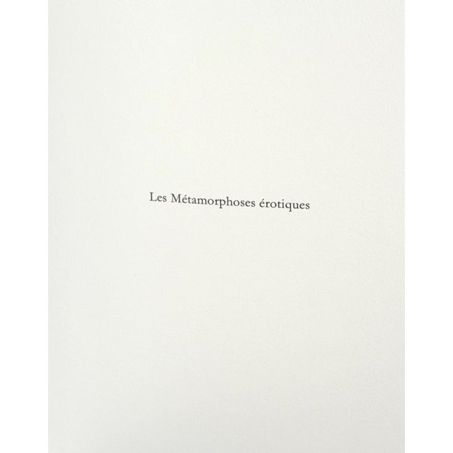 Salvador Dalí 1960s Dali Les Metamorphoses Erotiques Hand Signed Numbered Etching Surreal Art For Sale - Image 4 of 5