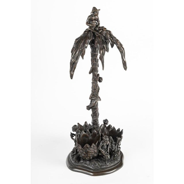 Sculpture by christophe fratin, cigar palm tree, 19th century, napoleon iii period. Bronze sculpture by christophe fratin...