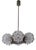 Mid-Century Modern Blackberry Crystal Glass Chandelier, 1970s For Sale