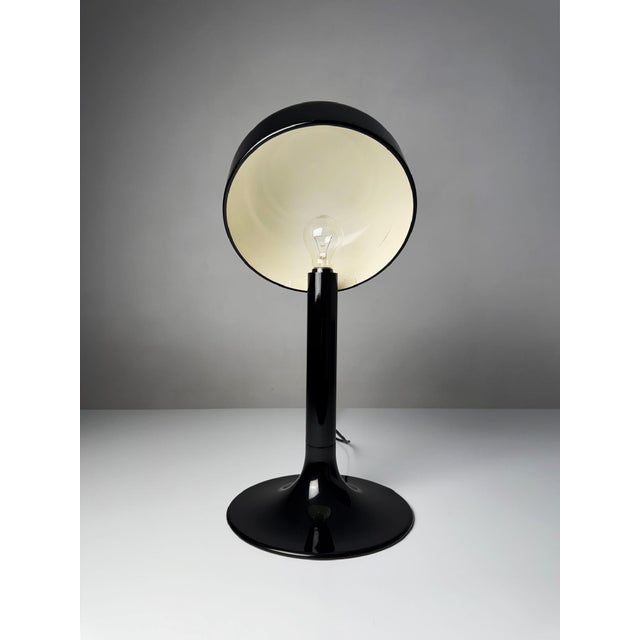 Black Studio Table Lamp by Carlo Viligiardi for Stilnovo, 1970s For Sale - Image 8 of 12