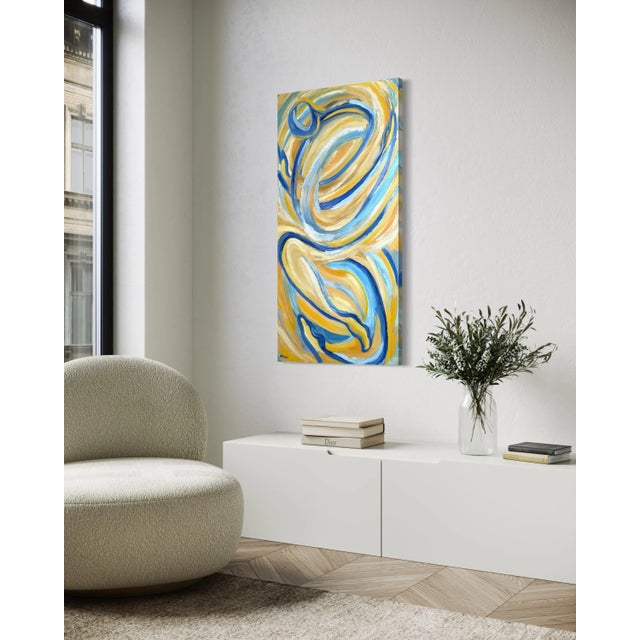 Textile Silent Whispers – Original Oil Painting by Ari Chambers For Sale - Image 7 of 7