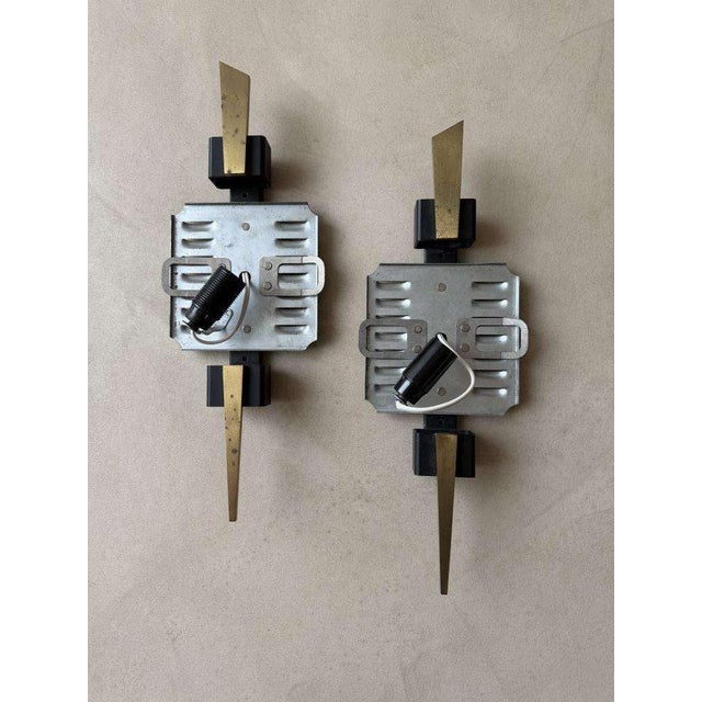 Wall Lamps from Maison Arlus, France, 1960s, Set of 2 For Sale - Image 6 of 9
