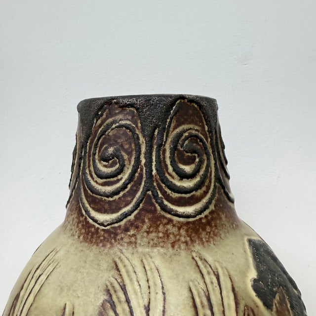 Ceramic Vintage West German Vase with Horse Decor from Scheurich, 1970s For Sale - Image 7 of 18