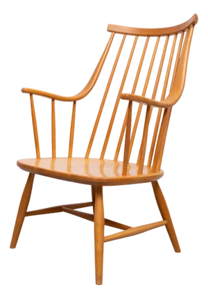 Grandessa Spindle Back Armchair by Lena Larsson for Nesto, Sweden, 1960s