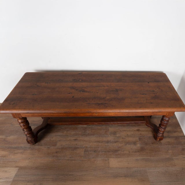 French Provincial 19th Century ​​​​​​​French Oak Long Library Table For Sale - Image 3 of 16
