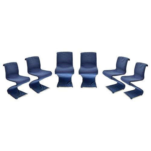 Vintage Z Chairs by Gastone Rinaldi for RIMA, 1970s, Set of 6 For Sale - Image 11 of 11