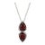 Minimalist Garnet Drop Necklace, January Birthstone Necklace for Woman For Sale