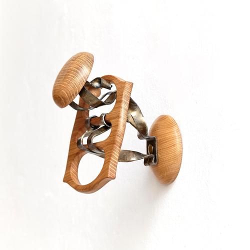 Calvet Hook in Metal and Wood, Spain, 2019 For Sale - Image 4 of 16