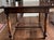 Vintage Guy Chaddock geometric framed parquet top end table with single drawer with original iron pulls. There are 6...