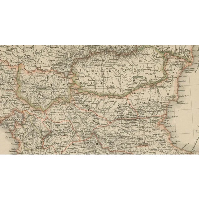 Map of Turkey and Greece with the Balkans and Ionian Islands, 1857 For Sale - Image 3 of 10