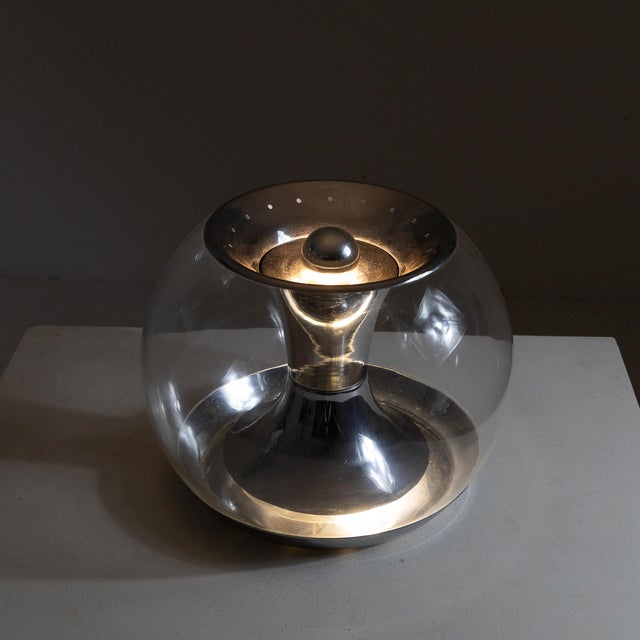 Metal Table Lamp in Chrome from Luci Italia, 1960s For Sale - Image 7 of 13