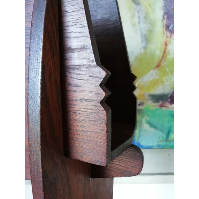 Amsterdam School Magazine Rack by Piet Kramer, 1920s For Sale - Image 9 of 10