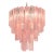 Contemporary Pink and Sanded Pink “Tronchi” Murano Glass Chandelier . For Sale