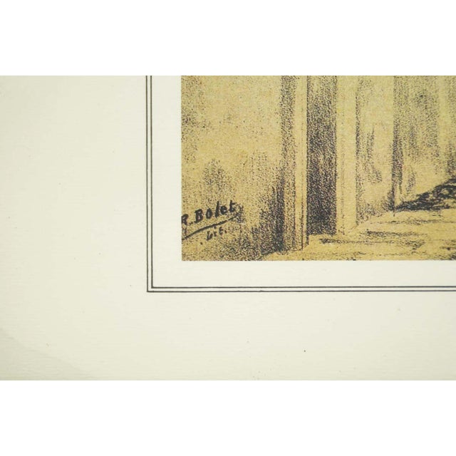 Late 20th Century Custom Wood Frame Print of Una Calle De Maracay For Sale - Image 4 of 6