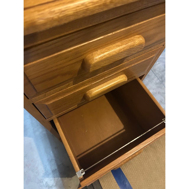 Artisan Amish-Crafted Solid Wood Desk & Chair Set (Ohio, C. 2000) For Sale - Image 17 of 18