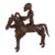 Vintage African Dogon Bronze Horseman 6.5" H For Sale