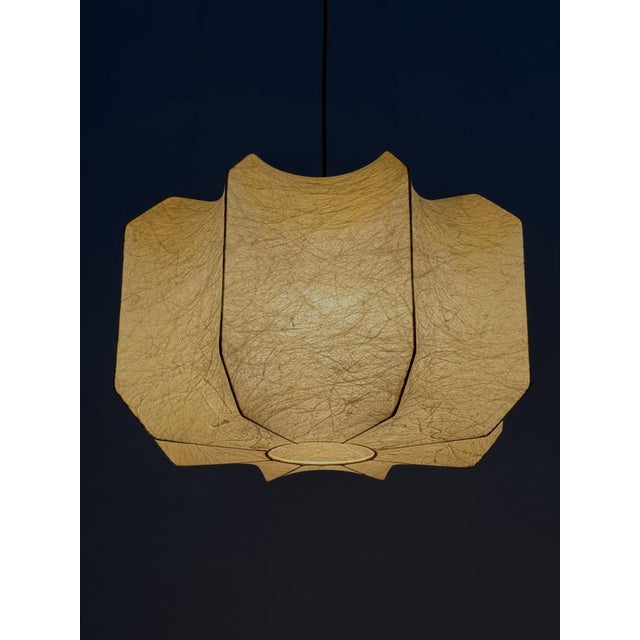 Cocoon Pendant Lamp attributed to Achille & Pier Giacomo Castiglioni, 1960s For Sale - Image 4 of 13