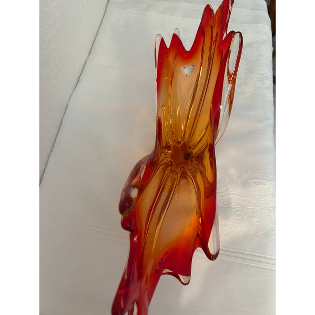 Mid-Century Large Ferro & Lazzarini Murano Glass Bowl For Sale In West Palm - Image 6 of 7